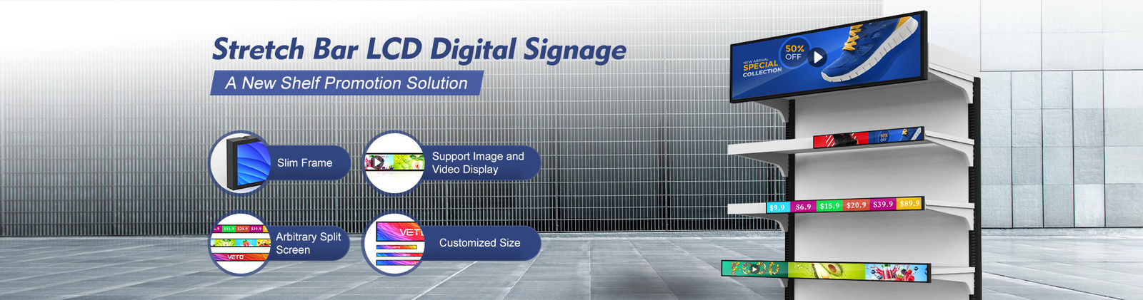 kualitas lantai berdiri digital signage pabrik