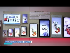 Layar Sentuh HD Digital Signage Display Wall Mount Ukuran Besar 70 Inci Beberapa Bahasa