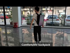 21.5 Inch Digital Backpack Billboard Advertising Player Manusia Berjalan Lcd Signage