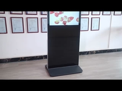Vertikal Floor Stand Digital Signage Layar LCD Multi Touch Indoor 55 inci