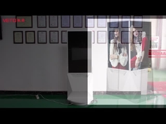 Indoor Double Sided Digital Signage Kios Berdiri Lantai Opsional 43 Inch