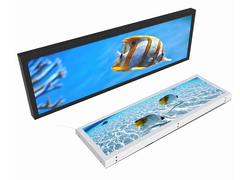 VETO Ultra Wide Stretched Bar Screen Pemutar iklan lcd dalam ruangan Android Shelf Edge Strip Display