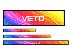 VETO 23.1 Inch Bar Screen Edge Display Bar Lcd Panel Untuk Rak Supermarket Digital Signage Dibentang