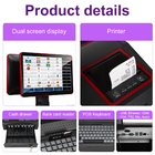 Cash register touch LCD automatic cashier machine all in one pos terminal system windows dual screen