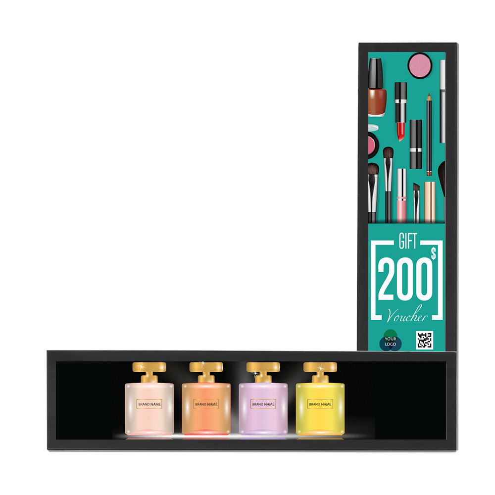 VETO 16.4" - 48" Sesuaikan Ukuran Layar LCD Bar Terentang Pembagian Layar Rak Edge Layar LCD Untuk Toko Sepatu