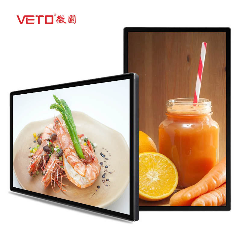 43-49-55-65 Inch Wall Mount Digital Signage Indoor Android Touch Screen Layar LCD Iklan untuk lift