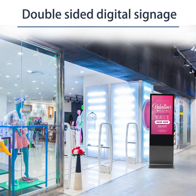 Touch Screen Digital Signage Advertising Totem Indoor 55 Inch Interactive