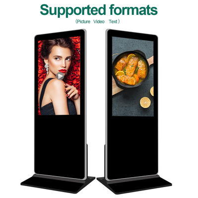 Kualitas VETO Android Lantai Standing Screen 4K Interaktif Layar Sentuh Digital Signage dan Tampilan pabrik