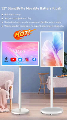 32 Inci Baterai Daya Android Stand By Me Tampilan Sentuh Kamar Hidup Smart TV
