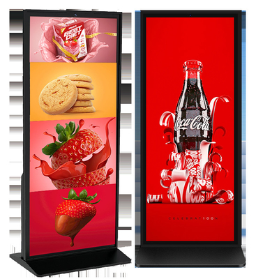 70 inci Full Screen 4k Lantai Berdiri Digital Signage TFT LCD Touch Screen Kiosk