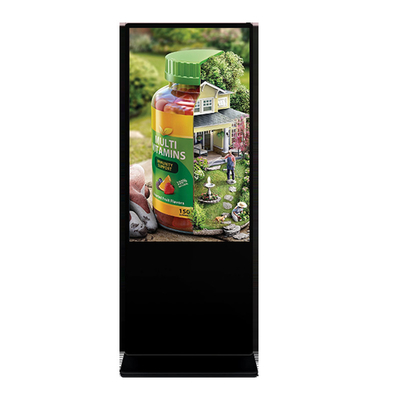 43 Inch Panel Ukuran Lantai Berdiri Digital Sigange LCD Iklan layar Kiosk Totem Monitor