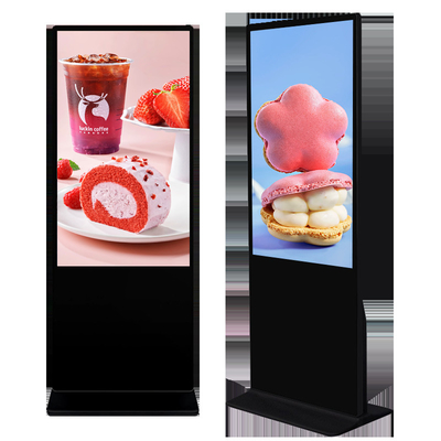 Lantai Berdiri Totem Indoor Digital Touch Signage Iklan Pemutar Tampilan
