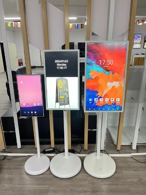VETO Portable Smart TV Android 12 Wireless Movable Battery Stand Interaktif Smart Display