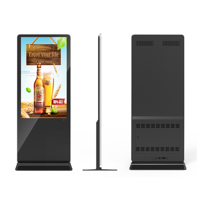 VETO Indoor Advertising Display 43 49 55 Inch Vertikal Totem Dengan Media Player Otomatis