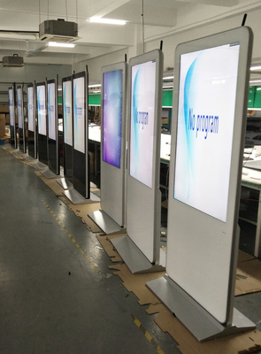 VETO 43 49 55 Inch Indoor Vertical Touch Kiosk Totem Android PC LCD Digital Signage Display Layar Iklan