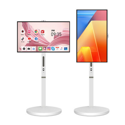Kualitas VETO Grosir 32 Inci FHD/UHD 4K Android LCD Sentuh Interaktif dengan Dudukan Bergerak Nirkabel pabrik