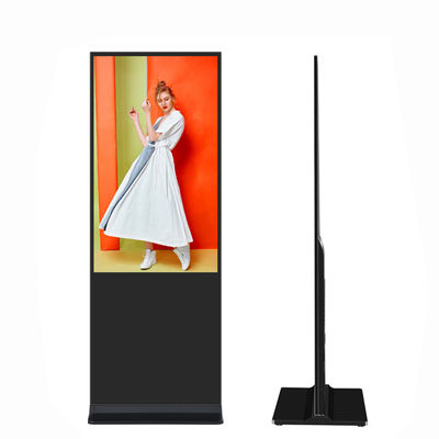 7*24 Peralatan komersial Sentuh vertikal Totem Indoor Digital Signage Display