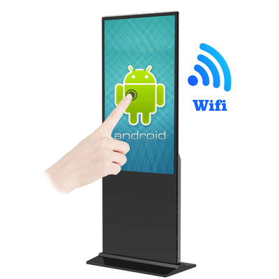 55 Inch Floor Stand Android Touch Screen Advertising Players Lcd Digital Signage