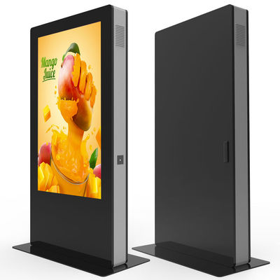 65-inch floor-standing advertising LCD display with backlight 2500nits outdoor digital signage
